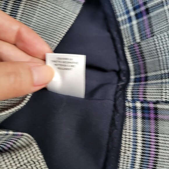 Lewit Lidia Plaid Shell Wool Blend Sleeveless Top - Size Small - Picture 10 of 11